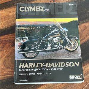 Harley-Davidson Motorcycle Manual - Black and Silver